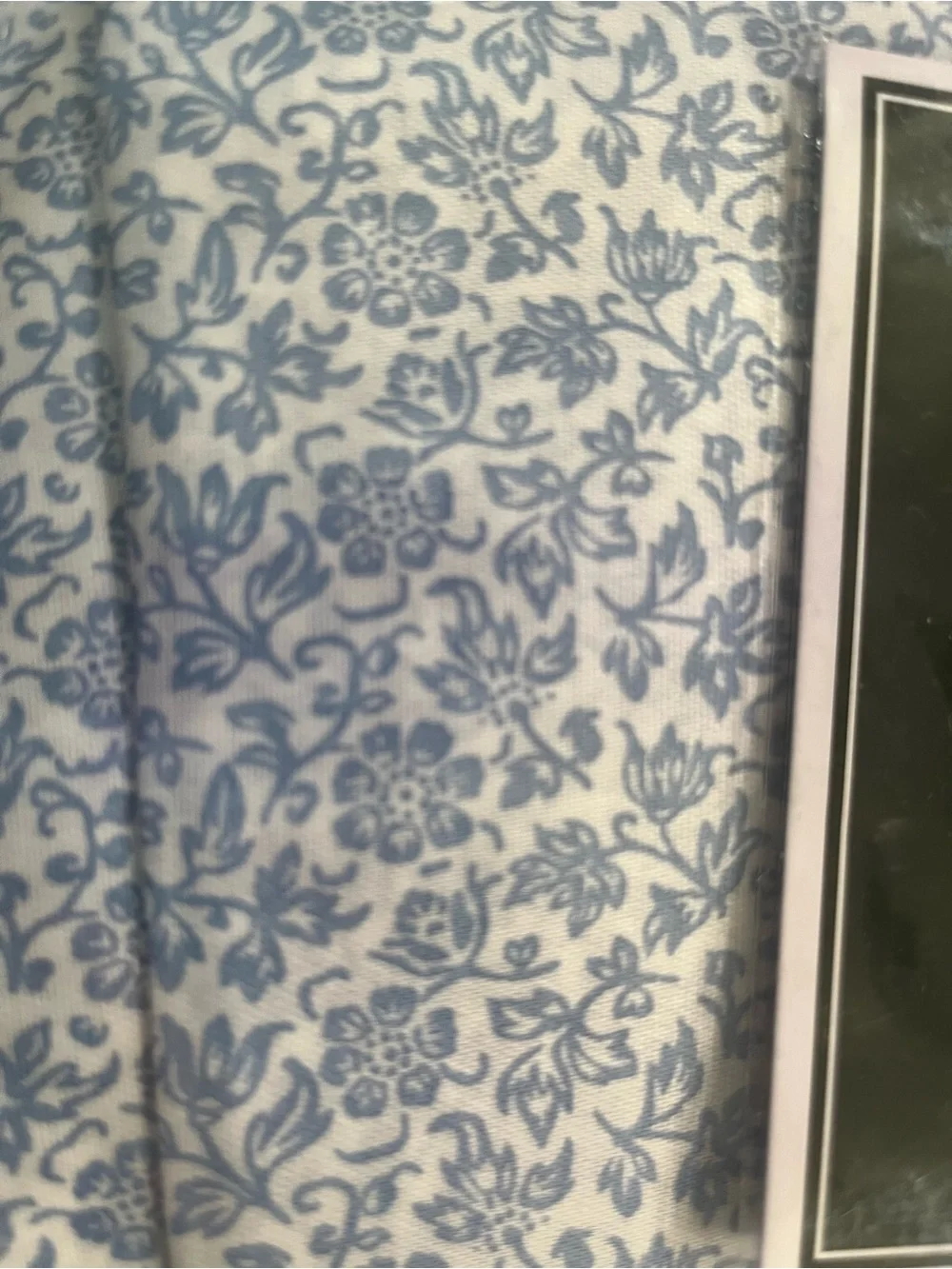 Laura Ashley Blue Floral All-Cotton Twin Sheet Set New